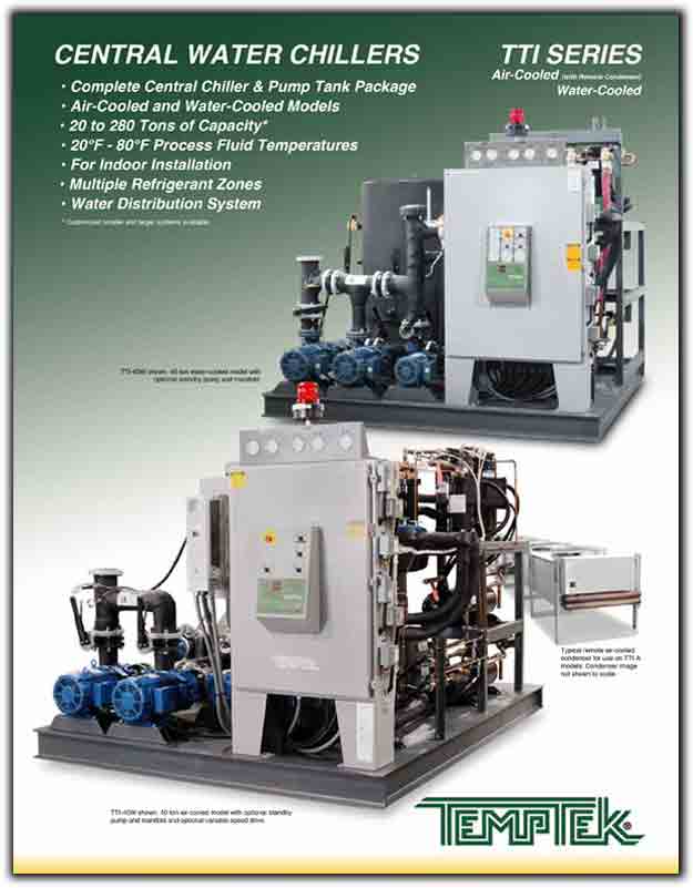 Central Water Chillers : Temptek : TTI Series