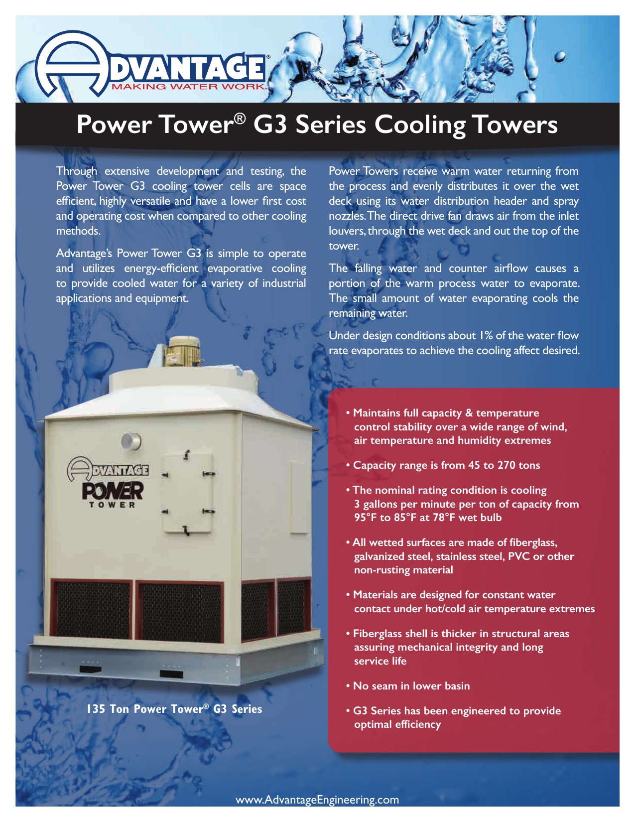Advantage cooling towers